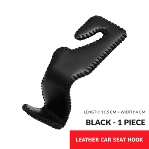 Gancho para Respaldo de Asiento de Coche, Gancho de Almacenamiento Trasero de Cuero Premium, Productos de Decoración Interior para Coche - Product Image 1