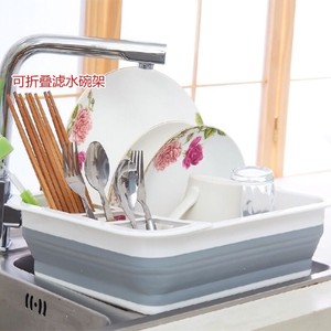 <span class=keywords><strong>Escurridor</strong></span> <span class=keywords><strong>de</strong></span> <span class=keywords><strong>platos</strong></span> plegable, caja <span class=keywords><strong>de</strong></span> almacenamiento portátil para cubiertos, soporte para vasos y utensilios <span class=keywords><strong>de</strong></span> cocina - Product Image 1