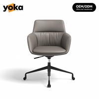 Chaise de salle à manger en similicuir haut de gamme, nouveau modèle, personnalisable, réglable en hauteur, écologique, empilable, vente en gros directe usine