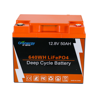 Baterías Solares Recargables LAF1250 de 12V 50Ah Lifepo4 con Certificación CE y BMS Inteligente Integrado, Precio de Fábrica