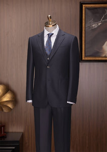 HARCHOY Abito da Uomo su Misura, Nuovo Design, Blazer Traspirante 100% Lana, <span class=keywords><strong>Doppiopetto</strong></span>, Vestibilità Slim, per Matrimonio e Cerimonie - Product Image 2