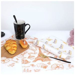 กระดาษห่ออาหารเคลือบแว็กซ์คุณภาพสูง สีสันสดใส ขนาด 30 ซม. เกรดสำหรับอาหาร ย่อยสลายได้ พร้อมโลโก้สำหรับอาหาร - Product Image 1