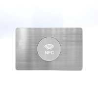 Carte NFC personnalisée en acier inoxydable, carte de contrôle d'accès, carte de visite en métal vierge pour impression sérigraphique, surface vernie, gravure au laser