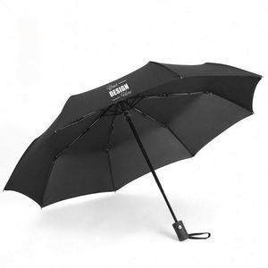 Parapluie de voyage coupe-vent personnalisé - Pliage automatique, léger et idéal pour un cadeau promotionnel - Product Image 1