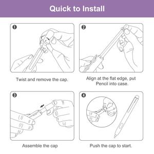 Étui pour stylet MoKo, étui rétractable pour stylet PC, clip robuste, étui pour crayon pour <span class=keywords><strong>Apple</strong></span> <span class=keywords><strong>Pencil</strong></span> 2e génération pour <span class=keywords><strong>iPad</strong></span> <span class=keywords><strong>Air</strong></span> 5e/4e génération - Product Image 6