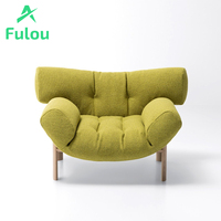 Chaise de jardin moderne pour hôtel, villa, extérieur, en teck massif, durable, imperméable, rembourrée de mousse, confortable, pour salon, cour, extérieur