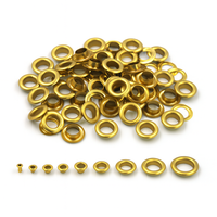 Accessoires de chaussures en gros : Rivets ronds en laiton massif de 5 mm à 21 mm, œillets métalliques noirs pour cuir