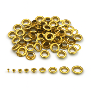 Accessoires de chaussures en gros : Rivets ronds en laiton massif de 5 mm à 21 mm, œillets métalliques noirs pour cuir - Product Image 1