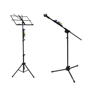 Supporto per supporto per microfono nero personalizzato Plectrum Clip in gomma per chitarra con 5 plettri plettro - Product Image 3