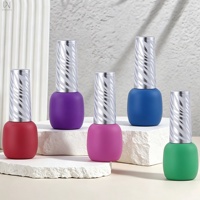 Nouveauté : Mini flacons en verre vides pour vernis à ongles et huiles, 5ml et 6ml, avec pinceaux et bouchons à vis, personnalisables OEM/ODM, marque privée