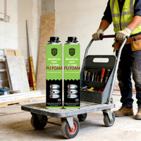 Mousse isolante PU ignifuge B1 à haute expansion pour la construction, isolation des fenêtres et des portes, colle en mousse pulvérisée pour économie d'énergie
