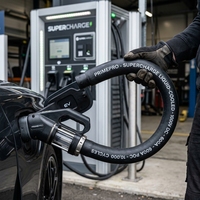 Câble de charge pour VE à circulation liquide 600A, super rapide, 1000V DC, haute flexibilité, haute puissance, cordon de station de charge 600kW