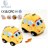 Porte-clés en peluche personnalisé UYEAH EN71/CPC/GRS, design original, dessin animé, voiture de police, jouet en peluche souple et moelleux, cadeau, sac cadeau