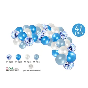 New style blue balloon garland arch kit for Wedding Feast Birthday Festival Party Decoration