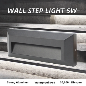 Lumière murale LED <span class=keywords><strong>IPHD</strong></span> IP65 5W pour escaliers extérieurs avec surface en alliage d'aluminium CRI 80 & 3000K-6000K pour aménagement paysager - Product Image 4