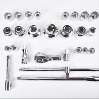 Fournisseur professionnel 26 pièces 3/4 ''& 1" Dr. Jeu de douilles professionnelles SAE Cr-Mo à cliquet à couple réglable