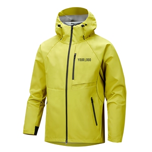 Veste Softshell d'hiver décontractée pour homme, épaisse, à capuche, imperméable, coupe-vent, respirante, fermeture éclair avant, logo personnalisé, parka de randonnée - Product Image 1