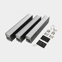 Perfil de Aluminio LED T5 de 50*75MM Personalizado, Iluminación de Oficina, Decoración de Techo, Plegable y Soldable, Serie 6000
