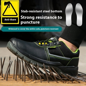 YIZHONCO <span class=keywords><strong>Base</strong></span> <span class=keywords><strong>scarpe</strong></span> di sicurezza ampia punta in acciaio suola superiore in PU antiscivolo resistente all'abrasione confortevole - Product Image 3