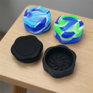 Wholesale Custom Silicone <b>Herb</b> <b>Grinder</b> Customized Logo 2 Layer Manual Dry <b>Herb</b> Crusher Spice <b>Grinder</b> Tobacco Accessories - Product Image 3