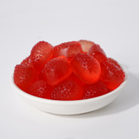 OEM/ODM Halal Wholesale Peelable Gummy Strawberry Bulk Sell Fruit Shape Gummy Snacks Low MOQ