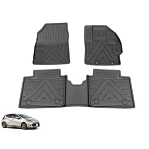 Tapis de sol automatique pour <span class=keywords><strong>Toyota</strong></span> Aqua Tapis de voiture en TPE imperméable et inodore Ensemble de tapis antidérapants - Product Image 2
