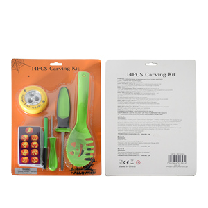 ชุดเครื่องมือแกะสลักฟักทอง14ชิ้นชุดเครื่องมือสำหรับปาร์ตี้เทศกาลฮาโลวีน - Product Image 6