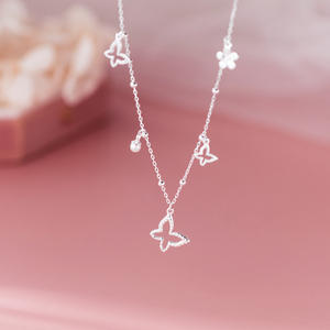 Collar de Perlas en Forma de U de Plata S925, Diseño Exquisito, Simple, Estilo Ins, de Alta Gama, Y01918, Collares con Colgante de Moda - Product Image 2