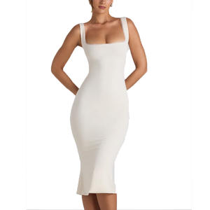 ชุดเดรสทรงเข้ารูปแขนกุด ดีไซน์หรูหรา ผ้าคุณภาพดี ตัดเย็บพอดีตัว เหมาะสำหรับผู้หญิงไปงานแต่งงาน งานเลี้ยงฤดูร้อน และออกงานกลางคืน - Product Image 1