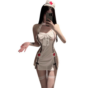 Disfraz <span class=keywords><strong>de</strong></span> Enfermera Sexy <span class=keywords><strong>de</strong></span> Talla Grande con Recortes <span class=keywords><strong>de</strong></span> Encaje Erótico - Conjunto <span class=keywords><strong>de</strong></span> Lencería <span class=keywords><strong>de</strong></span> Juego <span class=keywords><strong>de</strong></span> Rol para <span class=keywords><strong>Mujer</strong></span> para <span class=keywords><strong>Halloween</strong></span>, Cosplay, Fiesta - Product Image 1