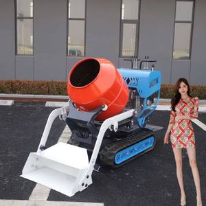 Tanque de mezcla de cemento de alta eficiencia de 190 L, mezclador de cemento extraíble, máquina mezcladora de hormigón diésel - Product Image 1