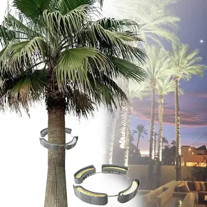 Наружное водонепроницаемое освещение для пейзажа «сделай сам», светодиодное освещение для деревьев, светодиодное кольцо для сада, обнимающее пальмовое освещение, 24 В постоянного тока, освещение-кольцо для моста