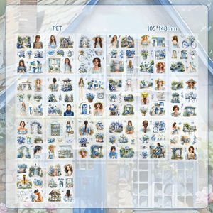 สติกเกอร์ PET ลายภาพวาดชิเซีย ซีรีส์ดรีม ธีมตัวละคร สำหรับตกแต่งวันหยุด แบบติดเอง ตัดตามรูป ลายเงา สำหรับตกแต่ง - Product Image 6