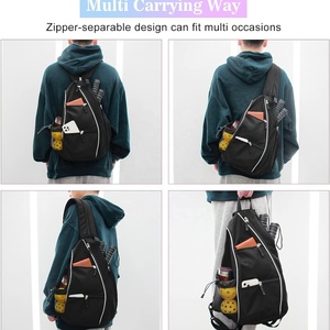 กระเป๋าใส่ไม้ปิงปองสำหรับผู้ชายและผู้หญิง กระเป๋าเป้สะพายหลังแบบกลับด้านได้ สำหรับเดินทาง ออกกำลังกาย เล่นเทนนิส แบดมินตัน - Product Image 6