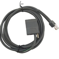 Nuevo Cable Serial RJ45 a DB9 Hembra RS232 USB Symbol LS2208 RS232 Blindado Trenzado DS2208 para Escáner de Código de Barras, 6.5 pies (2m)