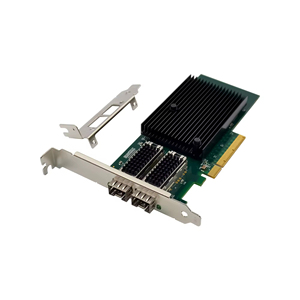 Tarjeta de Red Dual-SFP+ de Fibra X710 PCIe X8, NIC Convergente de 10GbE para Servidor, Adaptador para Servidores de IA, Velocidad de Transmisión de 10 Gbps, en Existencia - Product Image 1
