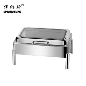 WINNERS Equipment Luxury Chaffing Dishes Buffet Food Warmer Stainless Steel Hotel Serving Catering Buffet Chafing Dish