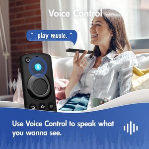 Insignia/Pioneer Smart TV reemplazo Smart Voice Control remoto negro GPS Correo electrónico compatible con Stick/TV Cube/Lite/4K/4K Max modelos IPS - Product Image 5