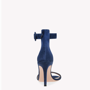 Moda <span class=keywords><strong>blu</strong></span> <span class=keywords><strong>pelle</strong></span> scamosciata di lusso tacco alto vestito da sposa sposa tacchi a spillo Open Toe <span class=keywords><strong>sandali</strong></span> con tacco da donna - Product Image 2