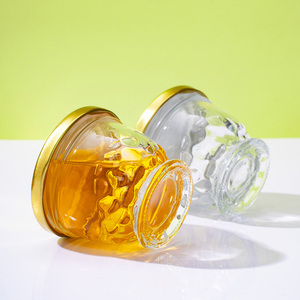 Pot en verre transparent rond de 100 ml à large ouverture avec couvercles métalliques pour emballage de <span class=keywords><strong>caviar</strong></span> et de nid d'oiseau - Product Image 5