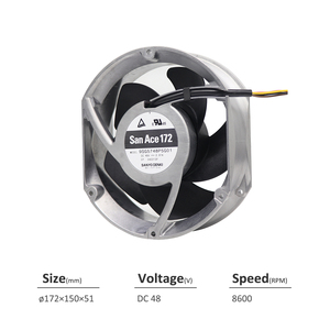 Ventilador Axial de Refrigeración SANYO DENKI San Ace 9SG5748P5G01 172*150*51mm 48V DC 140W 2.91A 546CFM 8600rpm para Servidores y Equipos de Telecomunicaciones - Product Image 2