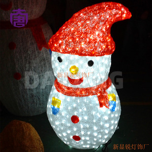 Bonhomme de neige 3D LED extérieur personnalisé IP65 pour Noël et décorations lumineuses de jardin intérieur pour plusieurs festivals - Product Image 2