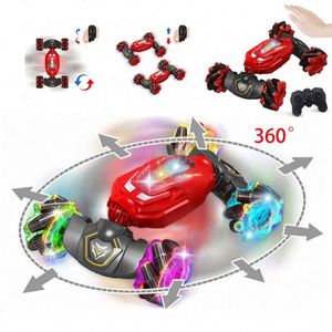 Mini Voiture Télécommandée Tout-Terrain RC Double Face 4x4 Jouet Acrobatique Torsionnelle Petite Voiture Télécommandée pour Enfants à Détection de Geste par Montre IC - Product Image 4