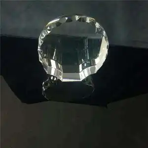 Onore del trofeo di cristallo di cristallo di cristallo di cristallo di targa rotonda per incisione Laser foto cornice Souven