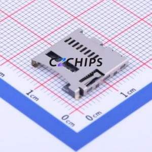 TF-016-P3 SD Card / Memory Card Connector SMD Connector Self-Return Type MicroSD Card (TF Card) Card Holder 2.05mm - Product Image 1