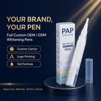 Stylo Blanchissant pour les Dents Sans Peroxyde PAP, Sans Sensibilité, Gel Blanchissant Portable, Élimine les Taches de Café et de Thé, Utilisation à Domicile, Marque Privée