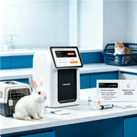 Analyseur hématologique vétérinaire IA, analyseur de morphologie cellulaire sanguine, machine CBC pour chien et chat, 43 paramètres rapportsables, échantillon de 20 µL