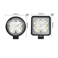 Barre lumineuse de travail LED à faisceau spot et large, lampe de conduite tout-terrain IP68 pour chariot élévateur, véhicule de construction, camion