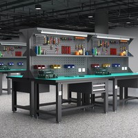 Banc de travail antistatique robuste en acier inoxydable avec 3 tiroirs, garantie OEM de 3 ans, options multidimensionnelles, conception adaptée