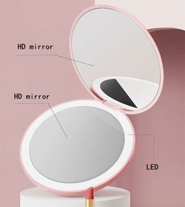 Espejo de Maquillaje Portátil con Aumento 3X, Mini LED de 1 Lado, con Cable de Carga USB para Viajes, Regalos Promocionales - Product Image 2